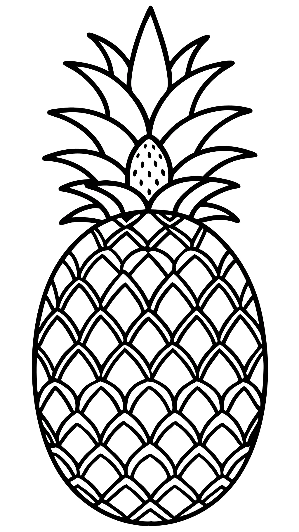 coloring pages of pineapples